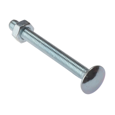 F/FIX   CARRIAGE BOLT & NUT ZP M10 X 100 BAG10