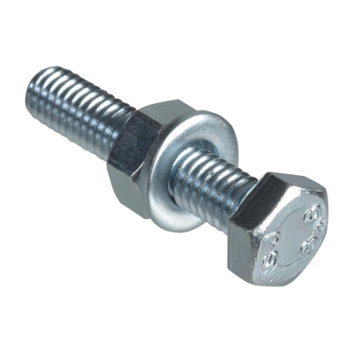 F/FIX   BOLT/NUT/WASHER 10 PACK ZP M6 X 30MM