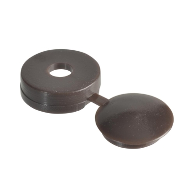 F/FIX   HINGED COVER CAP D/BROWN NO.10-12 BAG100