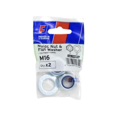F/FIX   FORGEPACK NYLOC NUT & WASHER 2 PER PACK