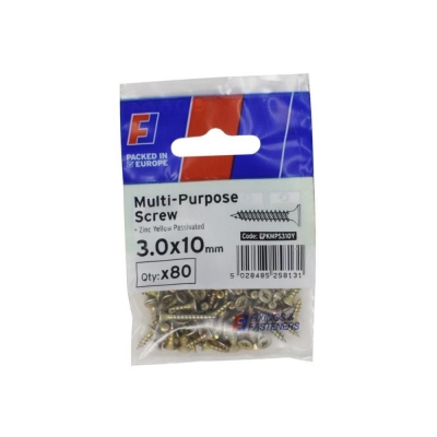 F/FIX   F/PACK M/PURP SCREW 3.0X10MM ZYP