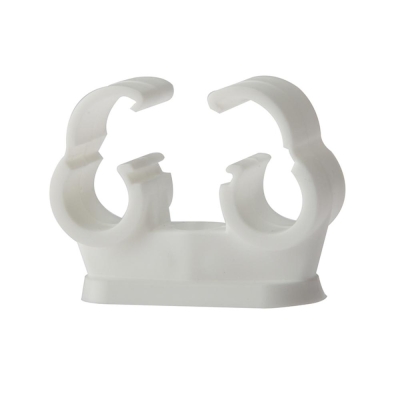 F/FIX   PIPE CLIP DOUBLE CLIPLOCK 15MM BOX50