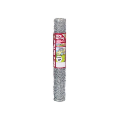 GARDMAN GALVANISED WIRE NETTING 10 X 0.6M 50MM
