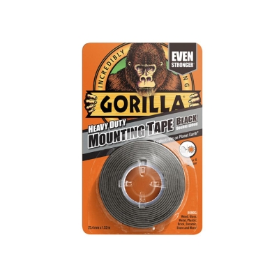 GORILLA  BLACK HEAVY DUTY MOUNTING TAPE 1.5M