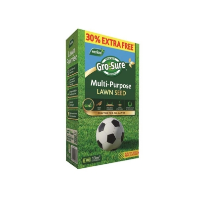 GRO-SURE MULTI-PUPOSE LAWN SEED 10M2 + 30% FREE