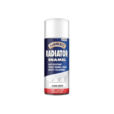 HAMRITE RADIATOR ENAMEL AERO GLOSS WHITE 400ML