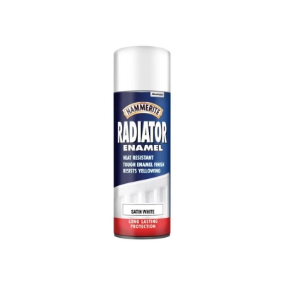 HAMRITE RADIATOR ENAMEL AERO SATIN WHITE 400ML