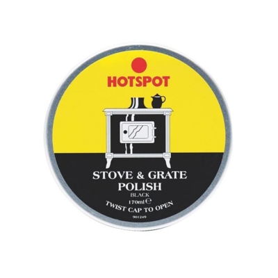 HOTSPOT BLACK STOVE & GRATE POLISH TIN  170G