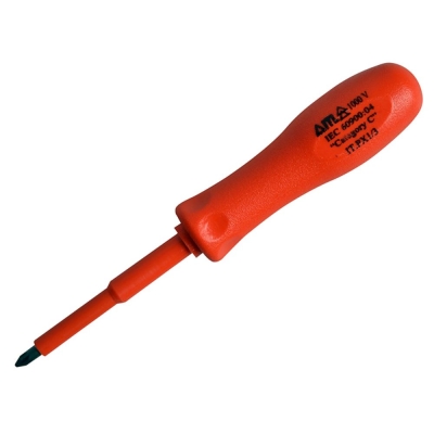 ITL      INSULATED SCREWDRIVER POZI NO.1 X 3IN