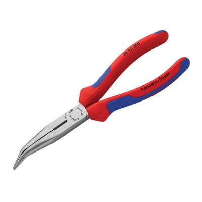 KNIPEX  BENT LONG NOSE - SIDE CUT 200MM S/GRIP