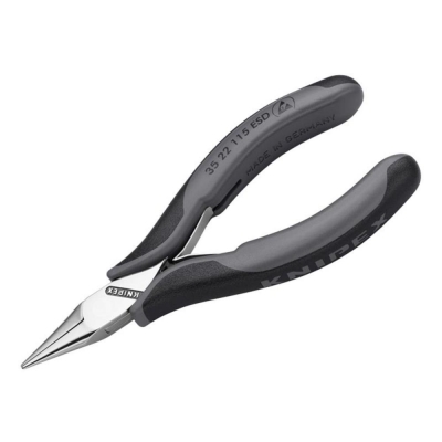 KNIPEX  ELECTRONICS HALF ROUND PLIERS 115MM ESD