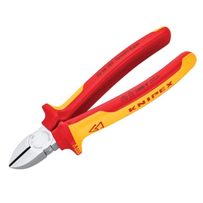 KNIPEX  DIAGONAL CUTTERS 180MM VDE
