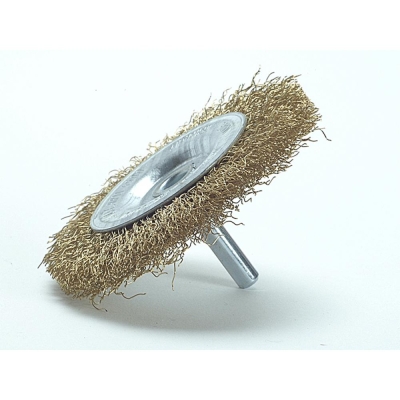 LESSMANN DIY BRASS WIRE WHEEL BRUSH 75MM X 0.25