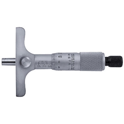 M/WRIGHT DEPTH MICROMETER 0-25MM/.01MM FIX TYPE