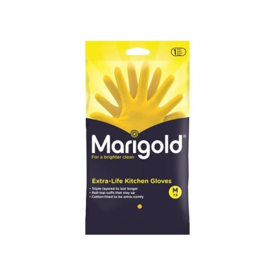 MARIGOLD KITCHEN RUBBER GLOVE  PAIR M