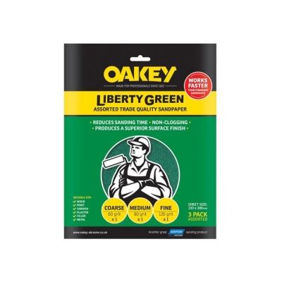 OAKEY    LIB GREEN SHEETS  (3) ASSTD 63642584727