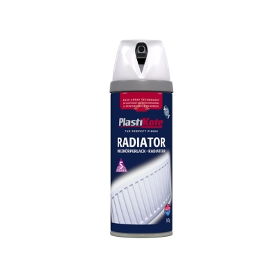 PLASTKT TWIST & SPRAY RADIATOR 400ML GLOSS WHITE