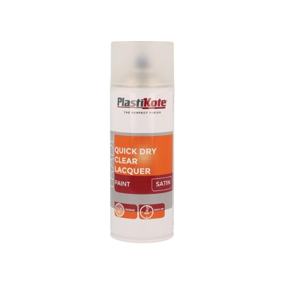 PLASTKT Q/DRY CLEAR LACQUER SATIN 400ML