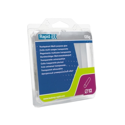 RAPID   GLUE STICKS (13) 125G MP TRANS 12 X 94MM