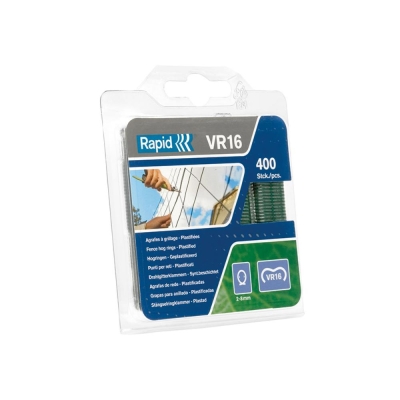 RAPID   VR16 FENCE HOG RINGS (400)  GREEN