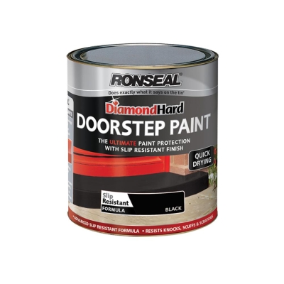 RONSEAL DIA HARD DOORSTEP PAINT BLACK 750ML