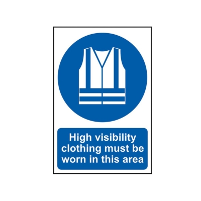 SCAN    SIGN HI-VIS JACKETS MUST BE WORN