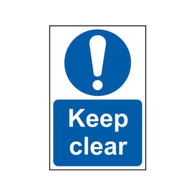 SCAN    SIGN KEEP CLEAR 200MM X 300MM