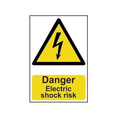 SCAN    SIGN DANGER ELECTRIC SHOCK RISK