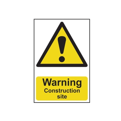 SCAN    SIGN WARNING CONSTRUCTION SITE 200X300MM