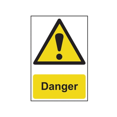SCAN    SIGN DANGER 200MM X 300MM