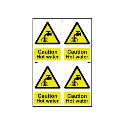 SCAN    SIGN CAUTION HOT WATER