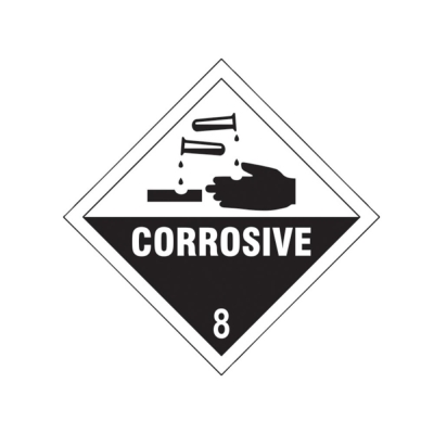 SCAN    SIGN CORROSIVE 8 - SAV DIAMOND