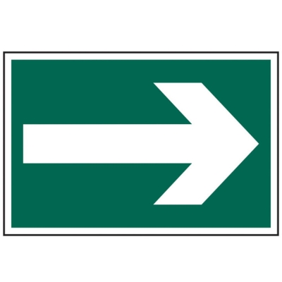 SCAN    SIGN ARROW SYMBOL 300MM X 200MM
