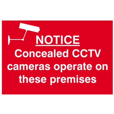SCAN    SIGN CONCEALED CCTV CAMERAS OPERATING