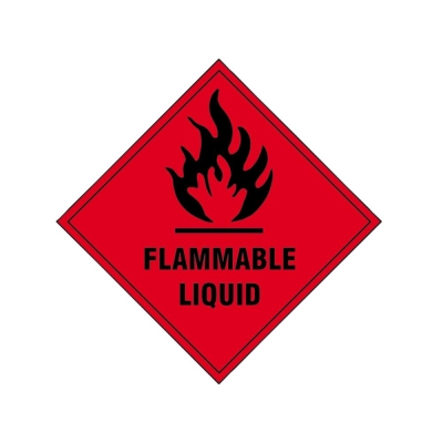 SCAN    SIGN FLAMMABLE LIQUID - SAV