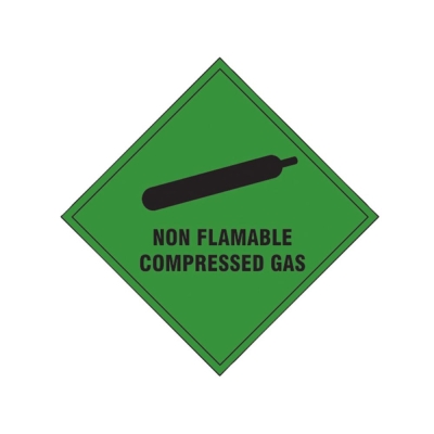 SCAN    SIGN NON FLAMMABLE COMPRESSED GAS - SAV