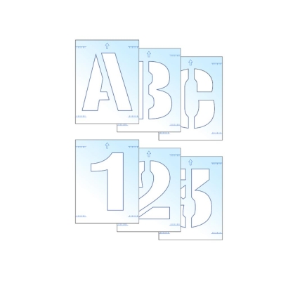SCAN    LETTER & NUMBER STENCIL KIT 100MM
