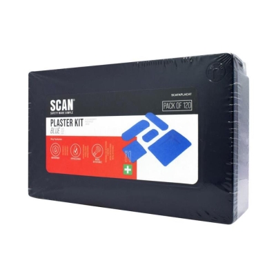 SCAN    BLUE PLASTERS (120) ASSORTED
