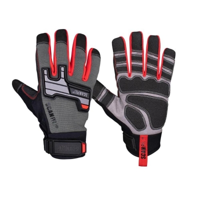 SCAN    MECHANIC GLOVES SYNTHETIC LEATHER SZ 9