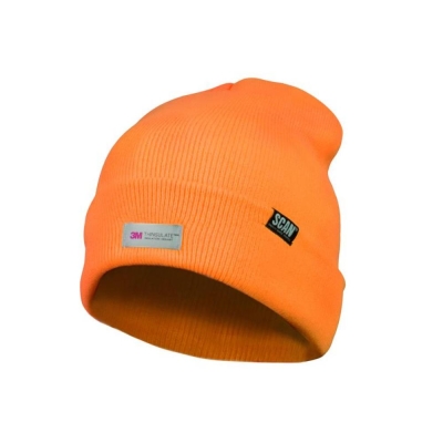 SCAN    HI-VIS BEANIE HAT ORANGE