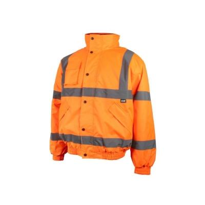 SCAN    HI-VIS BOMBER JACKET ORANGE - L