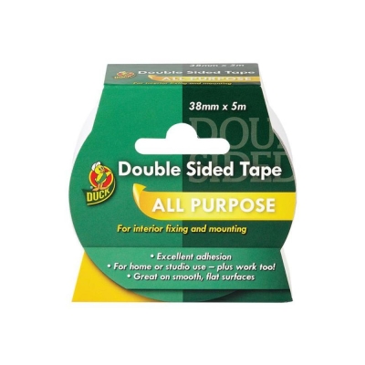 SHURTAPE DUCK DOUBLE-SIDED INTERIOR 38MM X 5M
