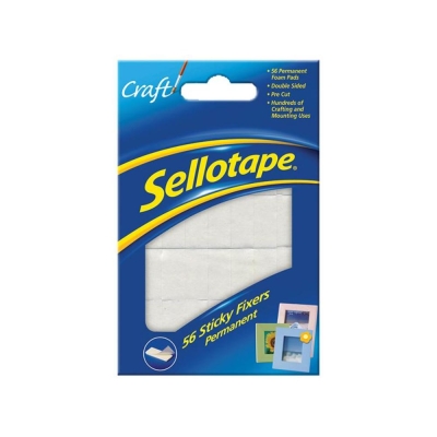 SELTAPE 1445423 STICKY FIX CARD X56 12X25MM