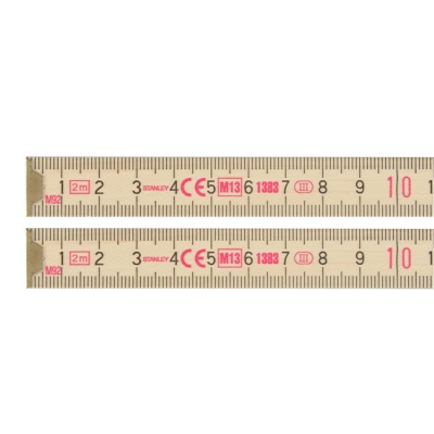 STANLEY  WOODEN FOLDING RULE 2M         0-35-455