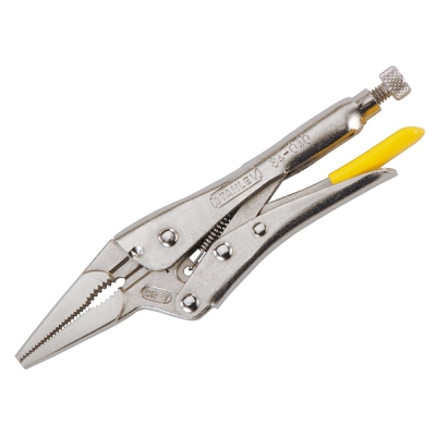 STANLEY  LOCKING PLIERS 6IN LONG NOSE   0-84-812