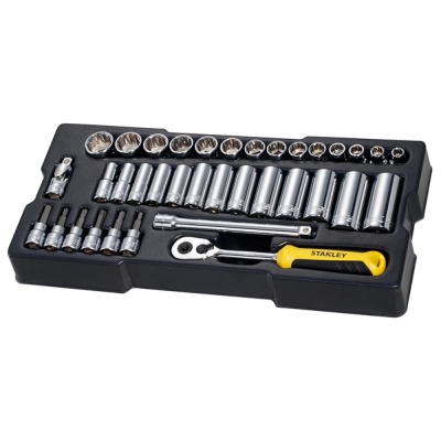 STANLEY 36PC 3/8IN METRIC SOCKET MODULE