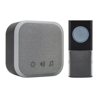 UNI-COM PLUG-IN DOOR CHIME - BLACK