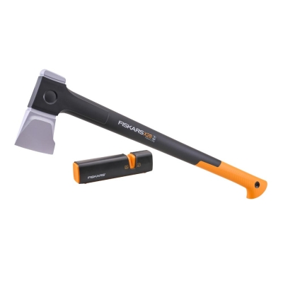 FISKARS SPLITTING AXE AND SHARPENER