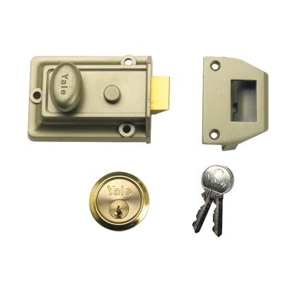 YALE    77 TRADITIONAL N/LATCH ENB/PB CYL 60MM
