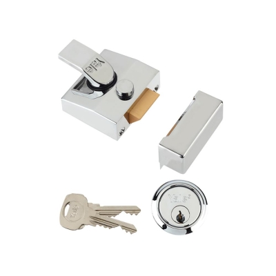 YALE    85 DEADLOCKING NIGHTLATCH CHROME 40MM